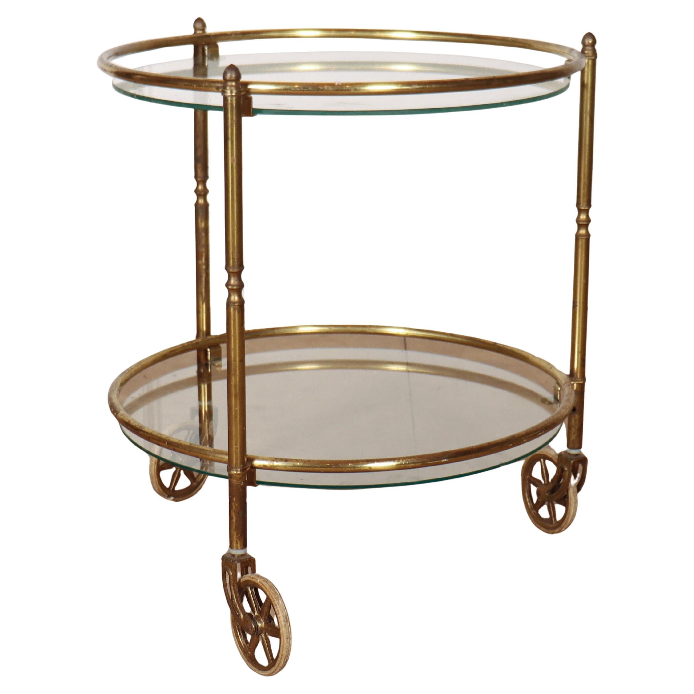 Dutch Glass Lamp Table For Sale
