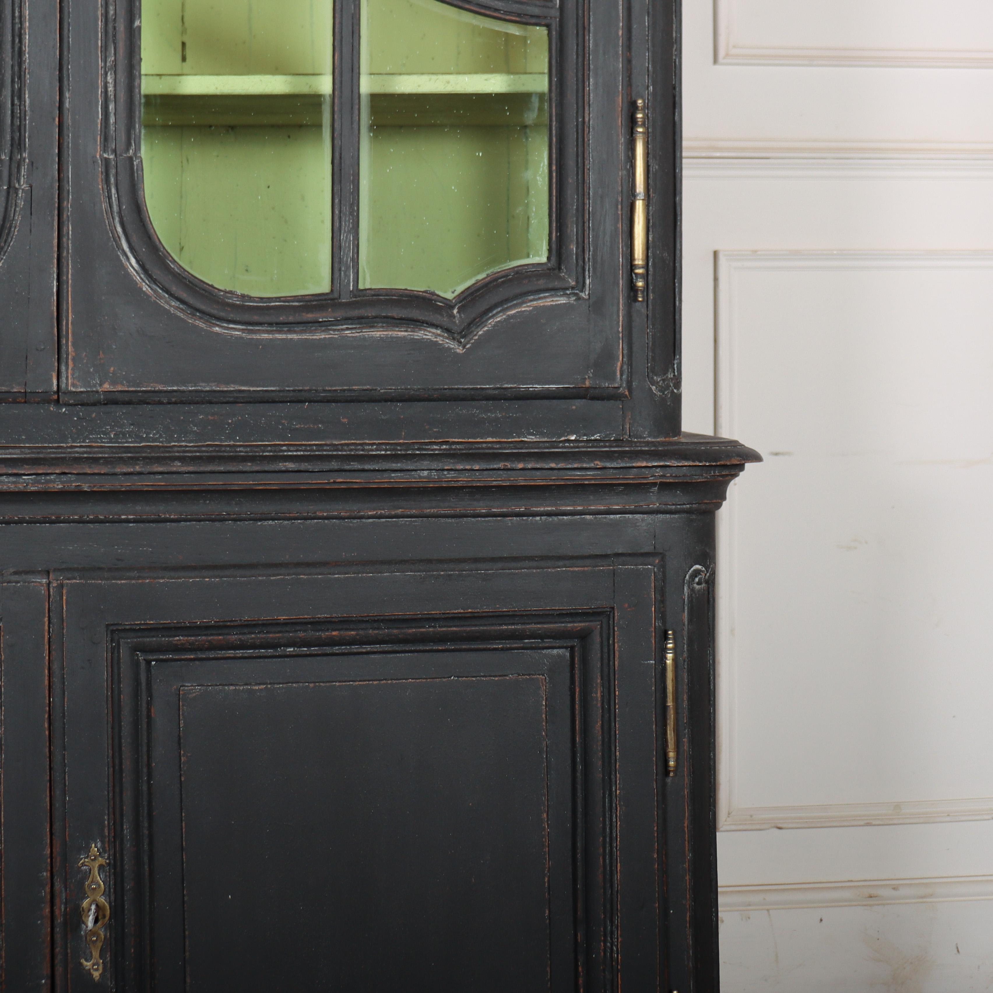 18th Century and Earlier Dutch Glazed Display Cabinet For Sale