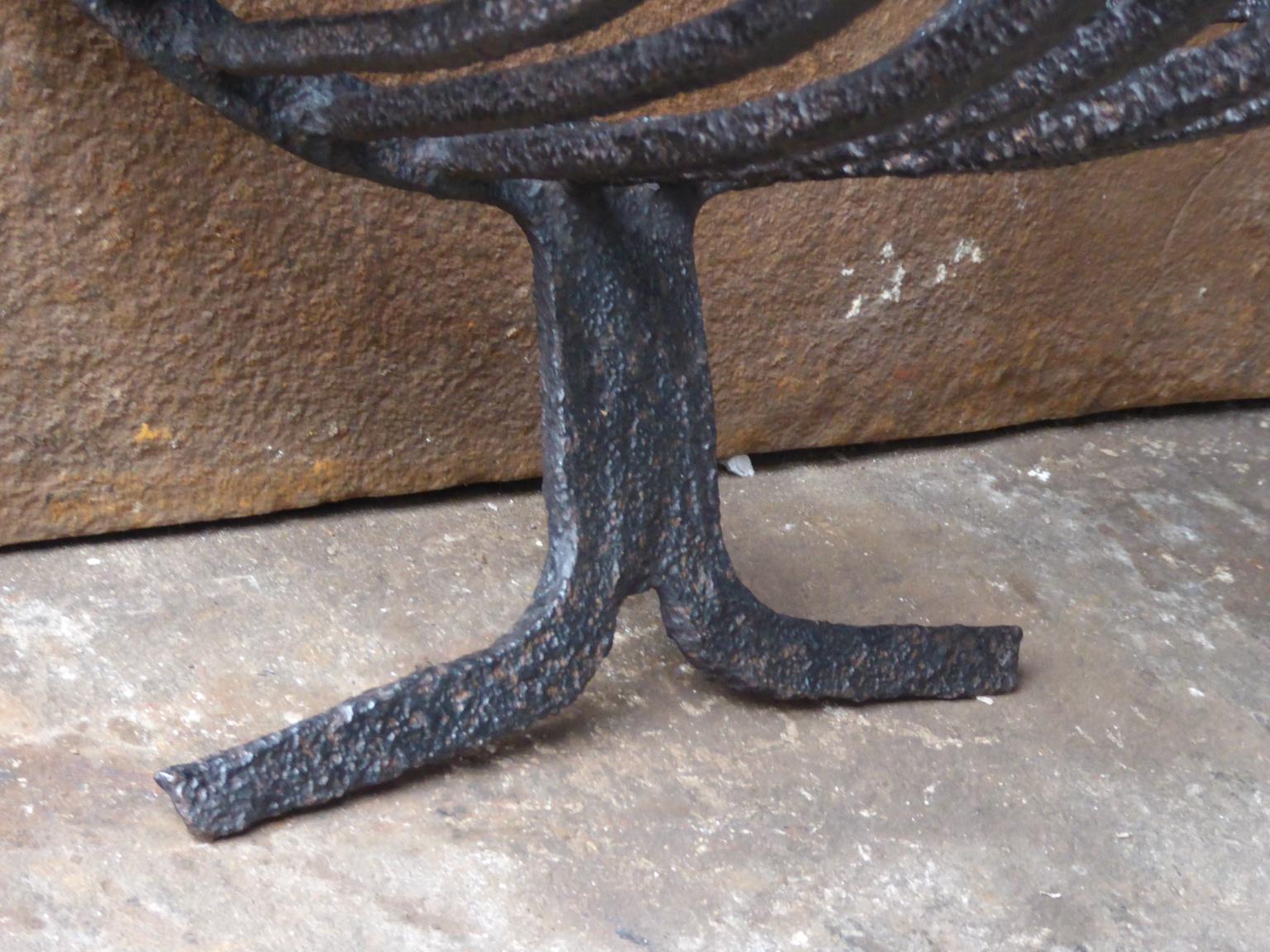 Dutch Gothic Fireplace Grate or Fire Basket, 17th Century For Sale 5