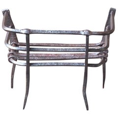 Dutch Gothic Fireplace Grate or Fire Basket, 17th Century