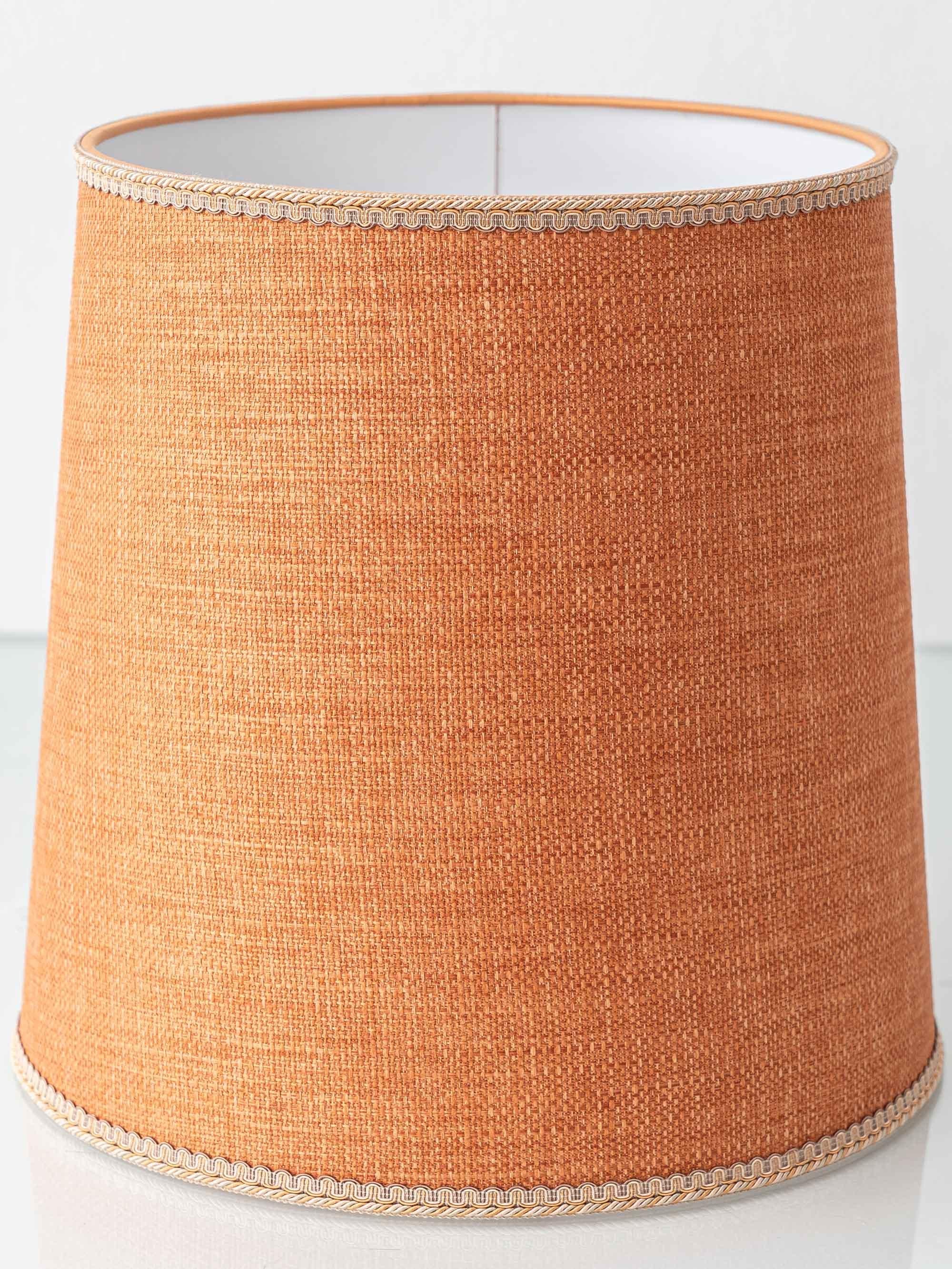 Pair of Colorful Art Nouveau Ceramic Table Lamps, 1918, New Lampshades For Sale 4