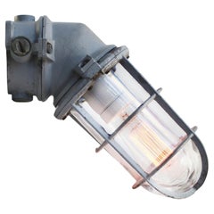 Lampade da parete in vetro trasparente Vintage Gray 45º Industriale