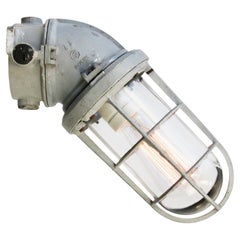 Dutch Gray 45º Vintage Industrial Wandleuchte aus klarem Glas Sconce
