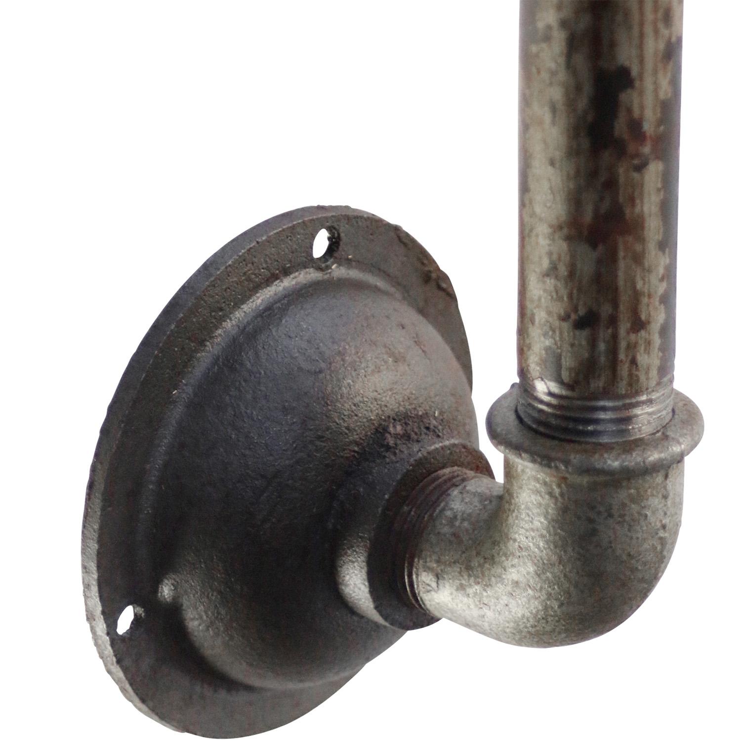 Dutch Gray Enamel and Cast Iron Wall Light by Philips, Holland For Sale 3