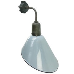 Aplique de Pared Industrial Vintage Esmaltado Gris Holandés