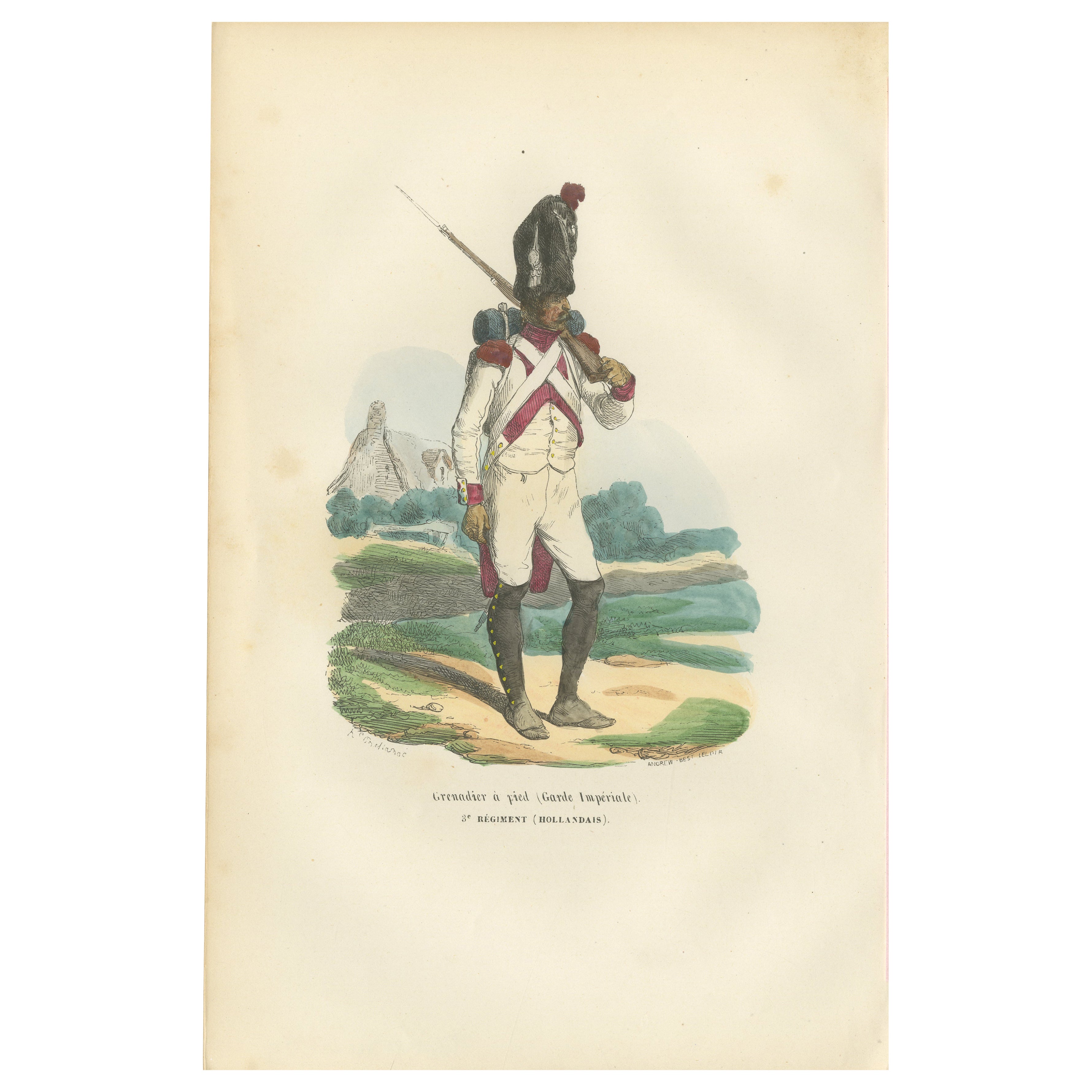 Granatiere olandese, Guardia Imperiale di Napoleone - 3° Reggimento olandese, 1843