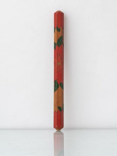 Dutch Hand-Carved Wooden Knitting Needle Case, Amsterdam School, circa 1920s