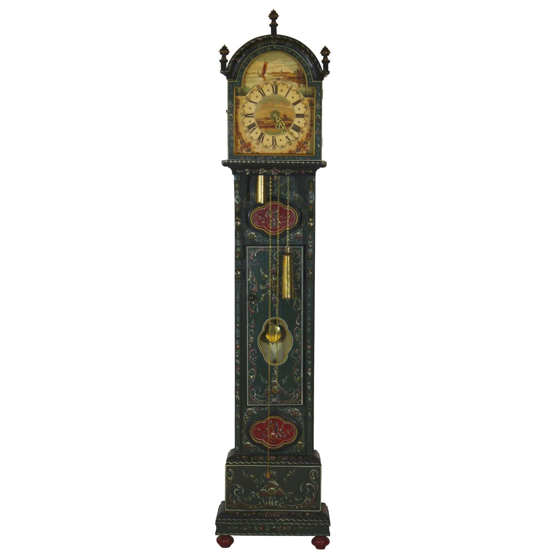 Dutch Hand-Painted Clock, circa 1900