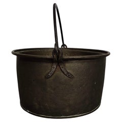 Antique  Dutch / Handled Fireplace - Copper / Brass - Bucket 