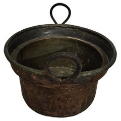 Used  Dutch / Handled Fireplace - Copper / Brass - Bucket 