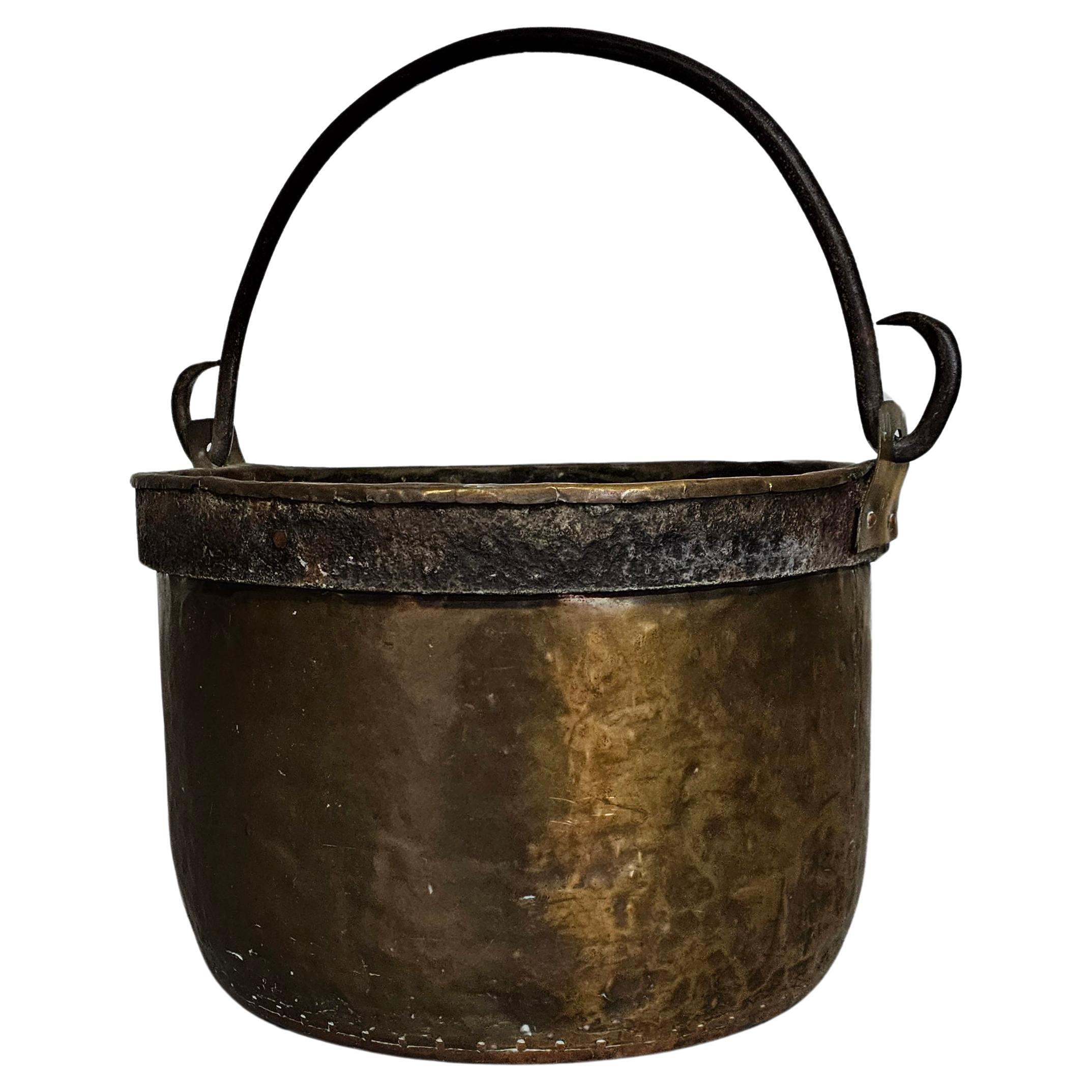  Dutch / Handled Fireplace - Copper / Brass - Bucket  For Sale
