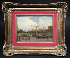 Dutch Harbour View by Gerard Johannes Delfgaauw, Dutch (1882-1947)