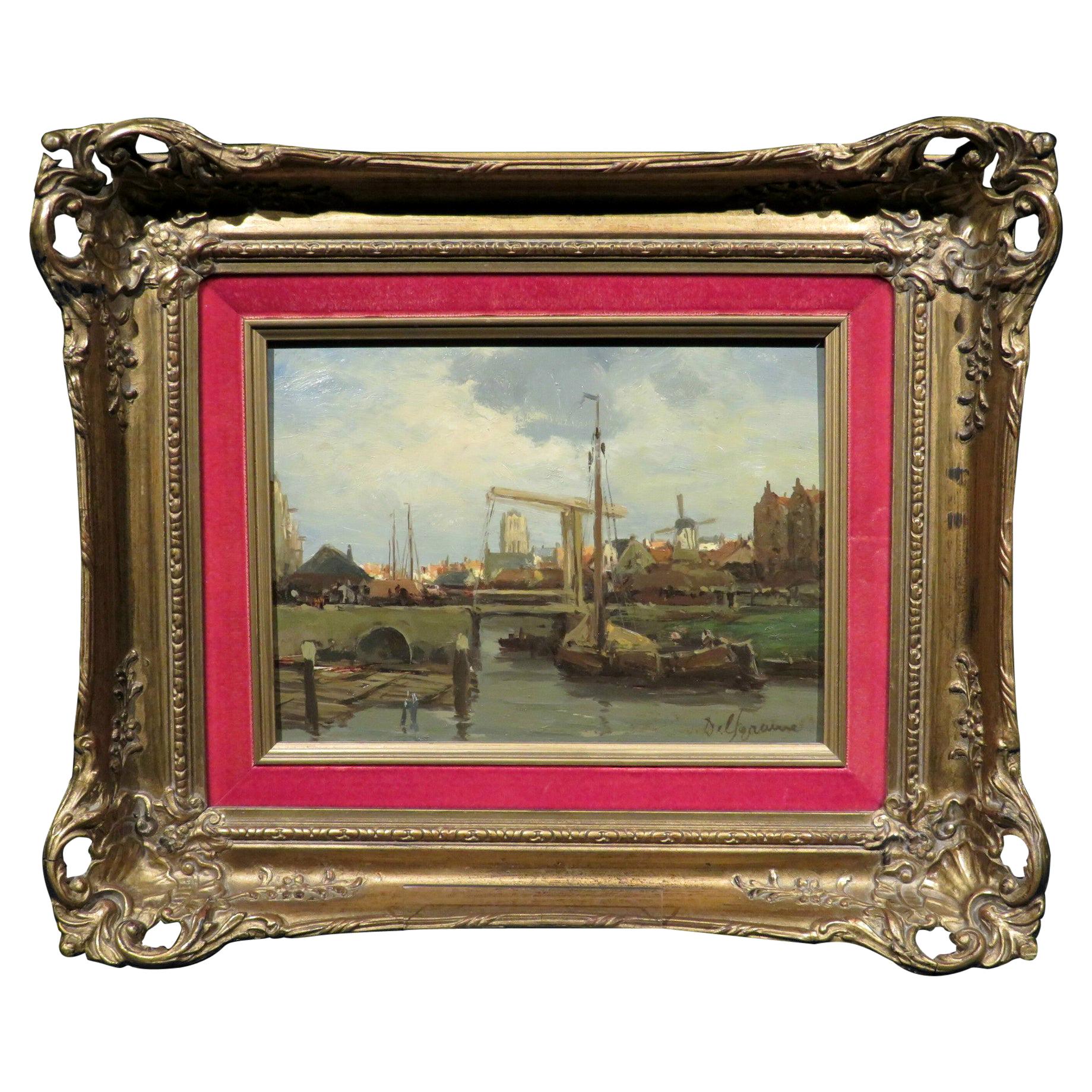 Dutch Harbour View by Gerard Johannes Delfgaauw, Dutch (1882-1947)