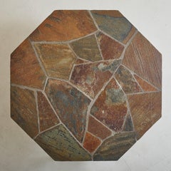 Dutch Hexagonal Stone Coffee Table Attributed to Paul Kingma, 1960s