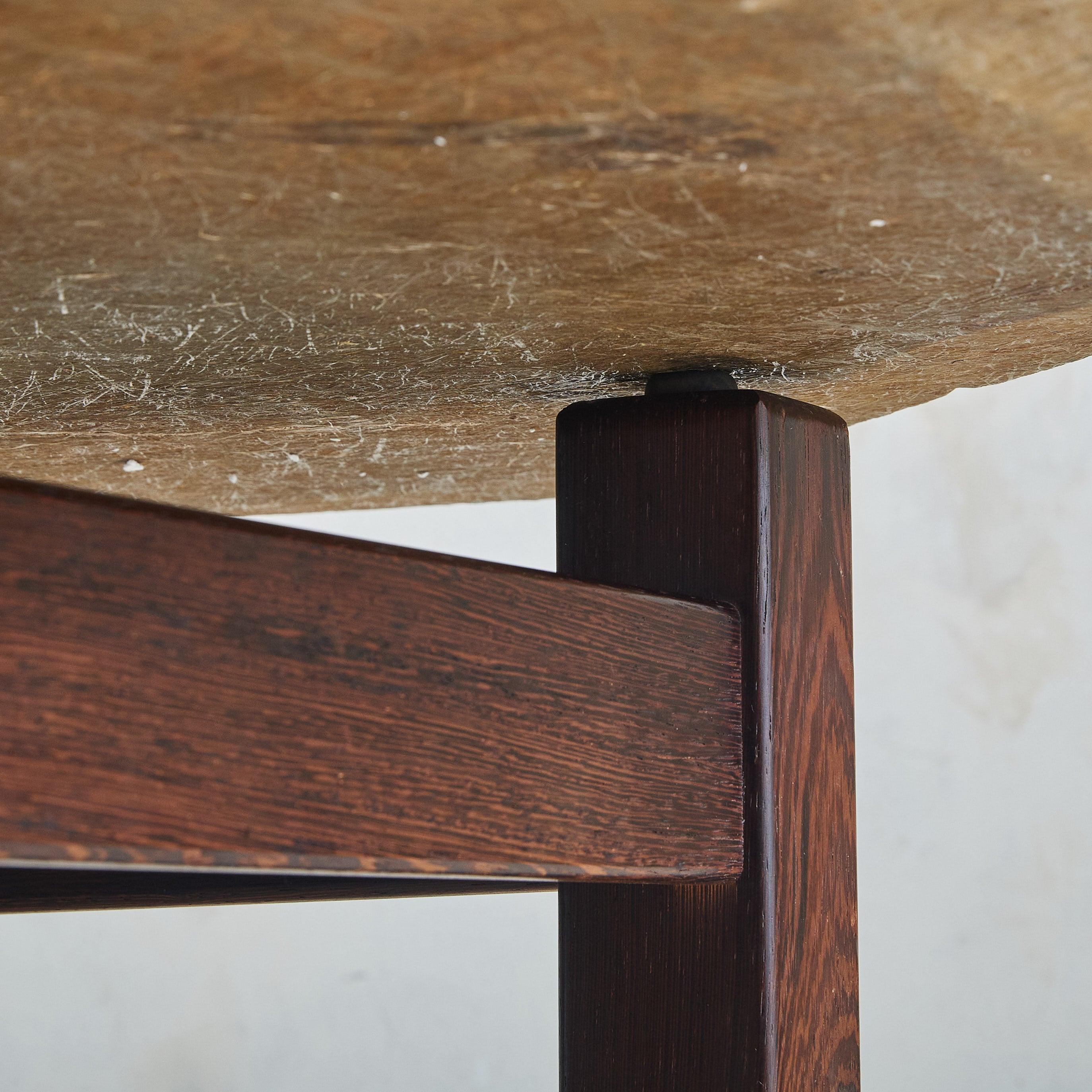 Dutch Hexagonal Stone Coffee Table Attributed to Paul Kingma, 1960s 1