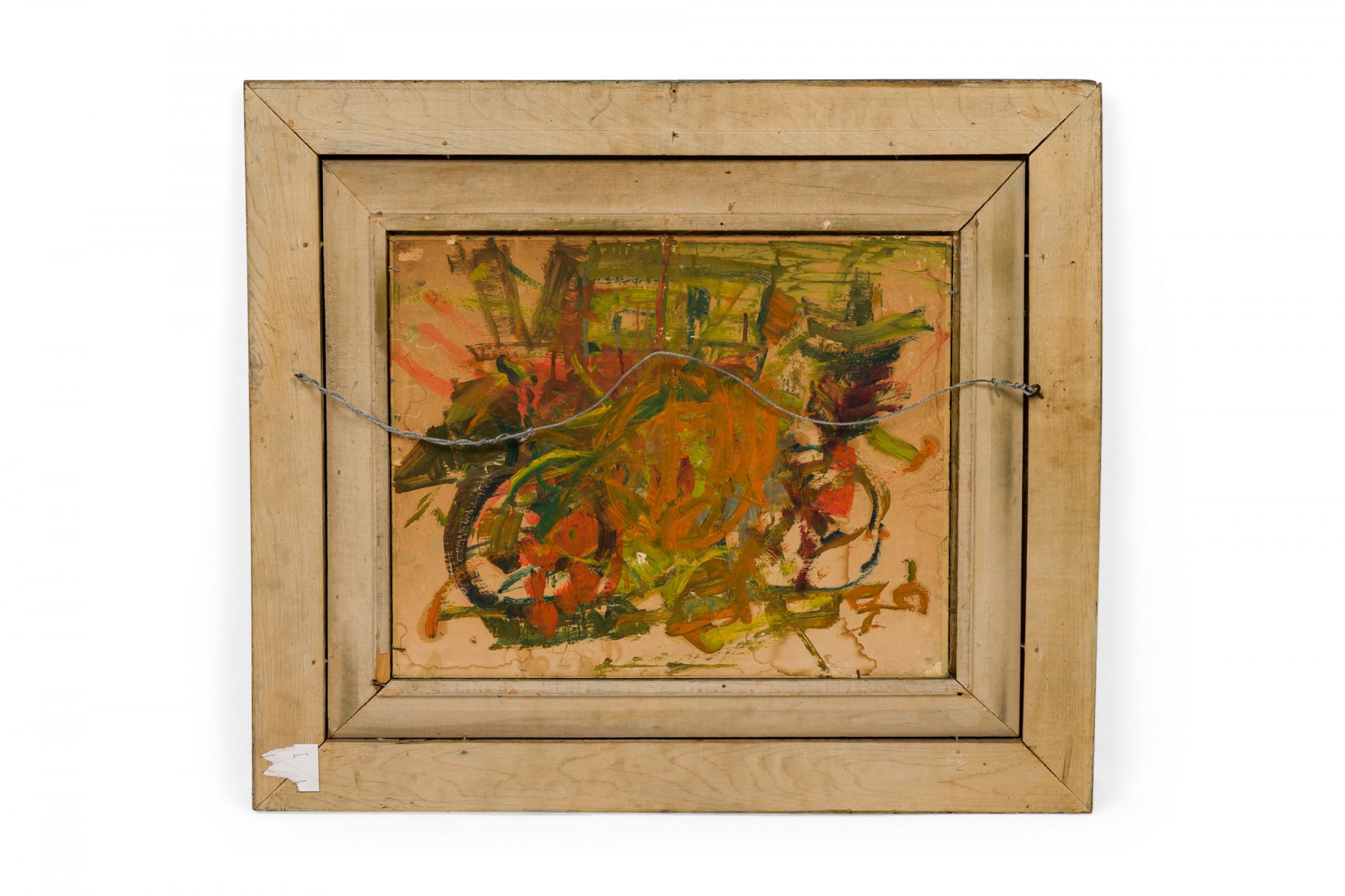 Dutch Hydrangea and Tulip Flora Still Life Oil Painting in an Ornate Giltwood Fr For Sale 2