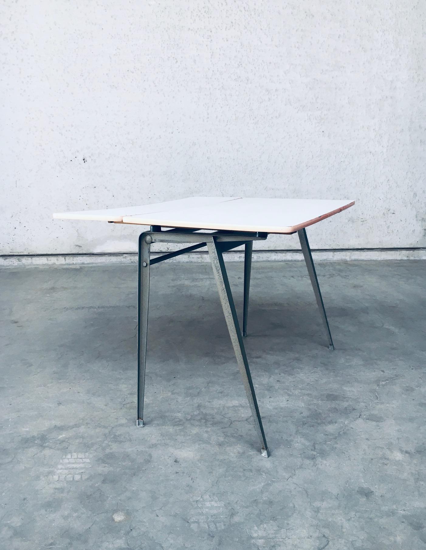 Metal Dutch Industrial Design Desk by Wim Rietveld for Ahrend De Cirkel, 1960's For Sale