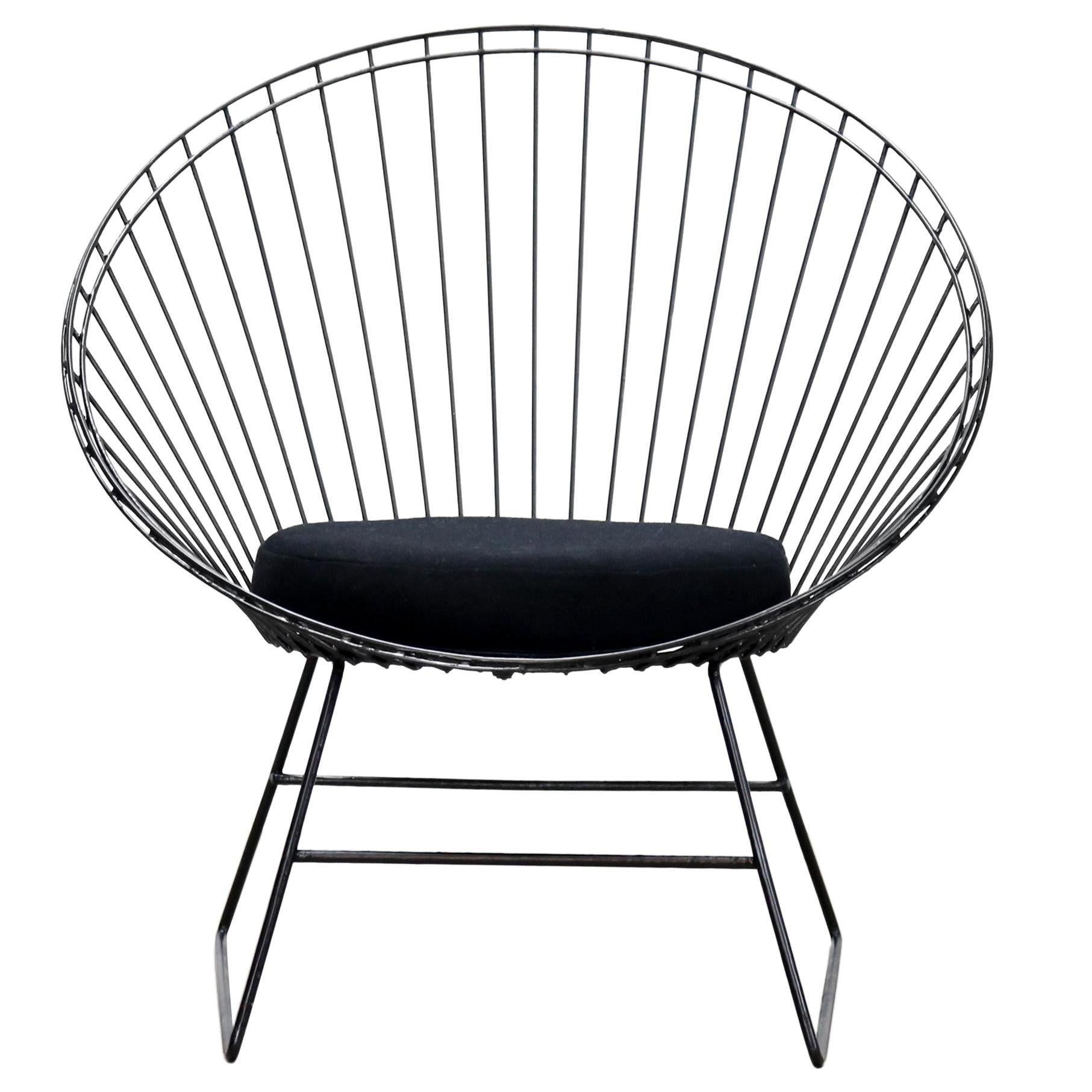 Dutch Industrial Design Wire Chair, C. Braakman and A. Dekker for Pastoe, 1950s