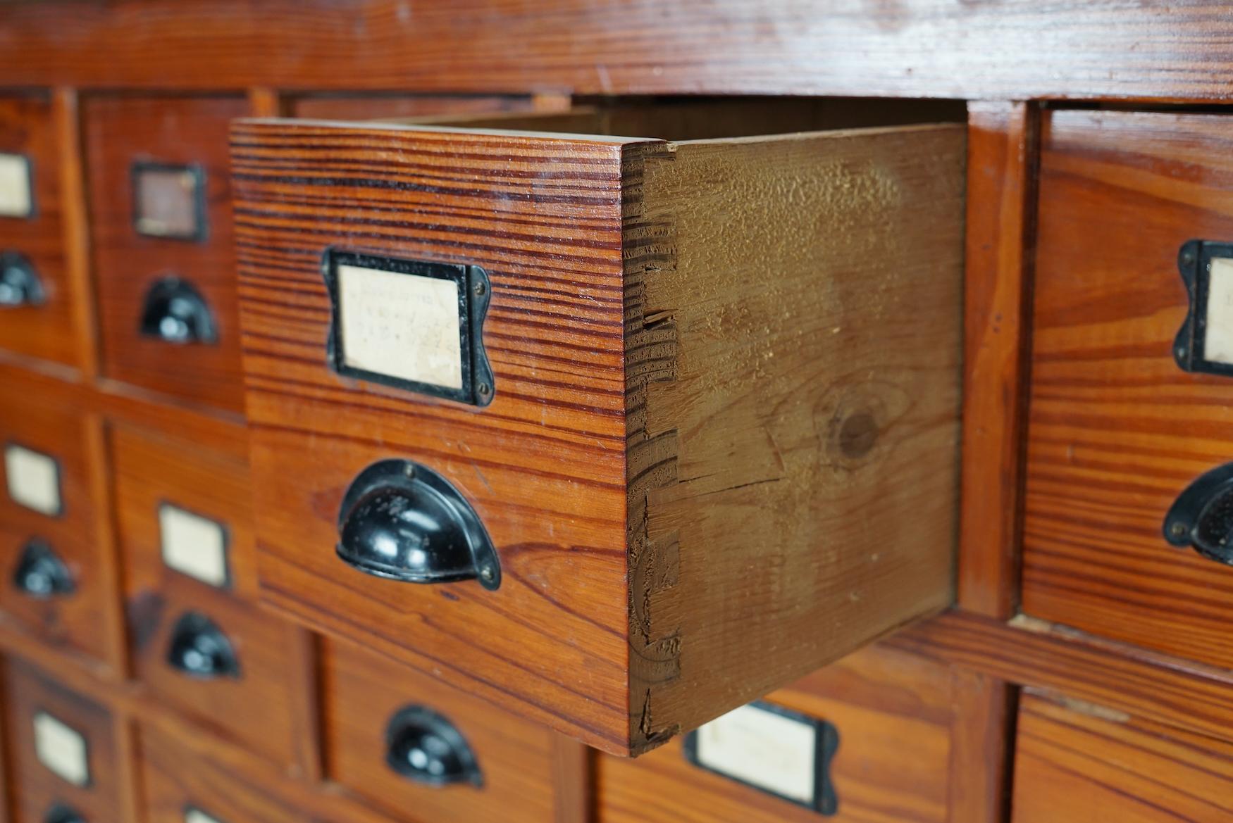 Dutch Industrial Pine Apothecary / Workshop Cabinet, circa 1930s 9