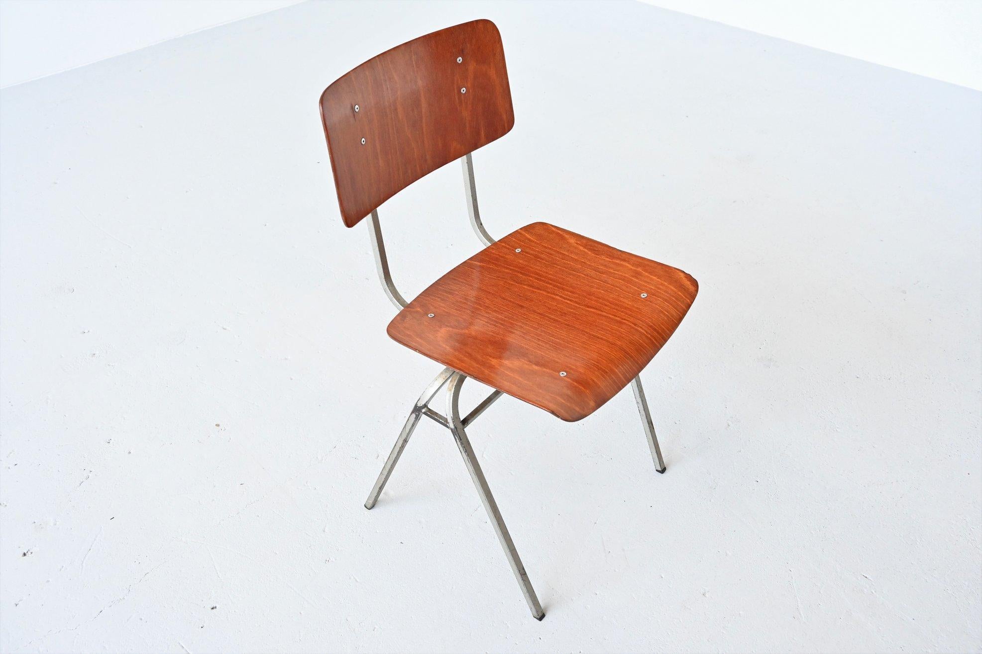 Dutch Industrial Stacking Chairs, the Netherlands, 1960 2