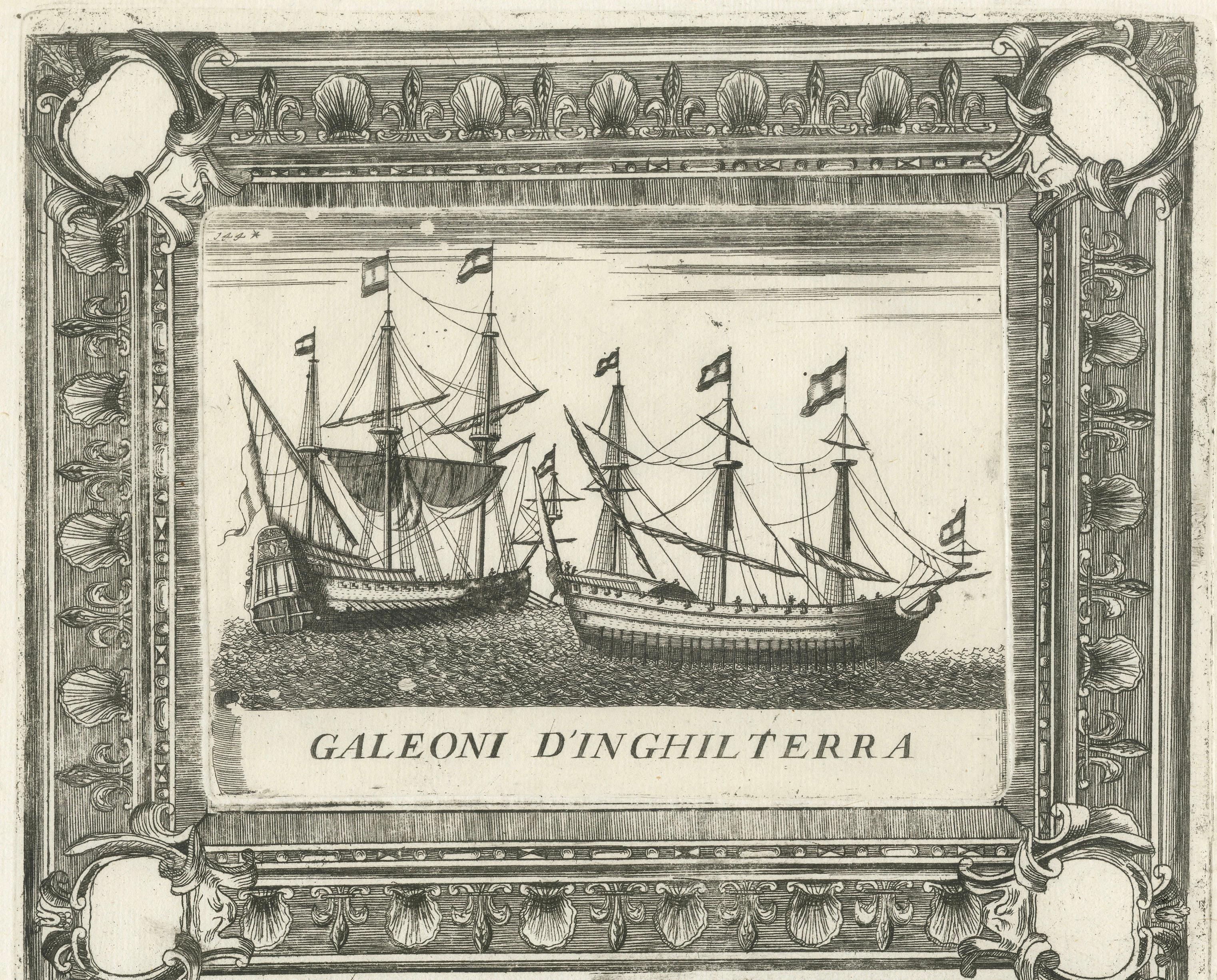 Dutch Inland Sailing Boats, Amsterdam–Haarlem & Delft–Rotterdam, Coronelli 1690