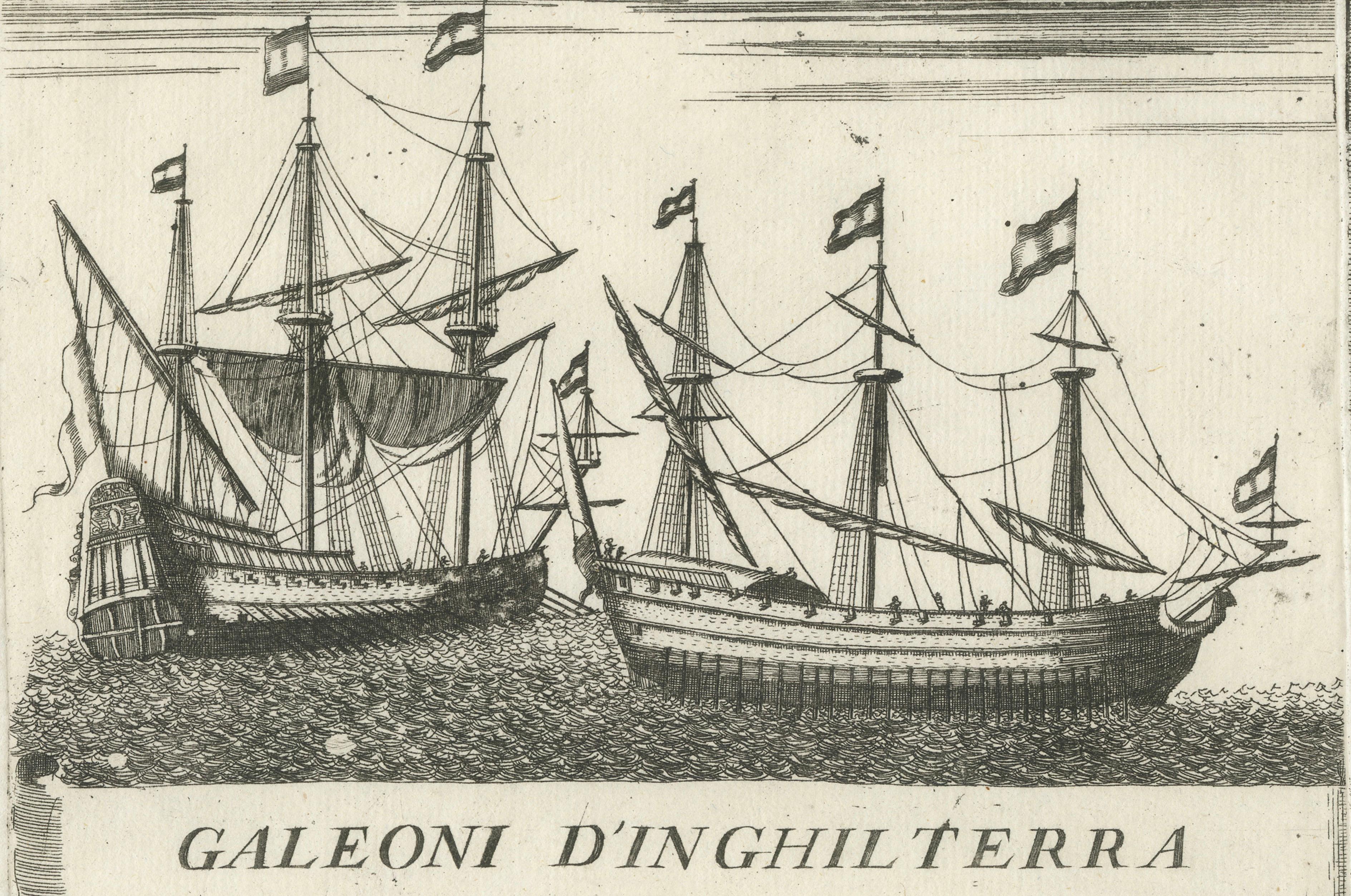 Dutch Inland Sailing Boats, Amsterdam–Haarlem & Delft–Rotterdam, Coronelli 1690