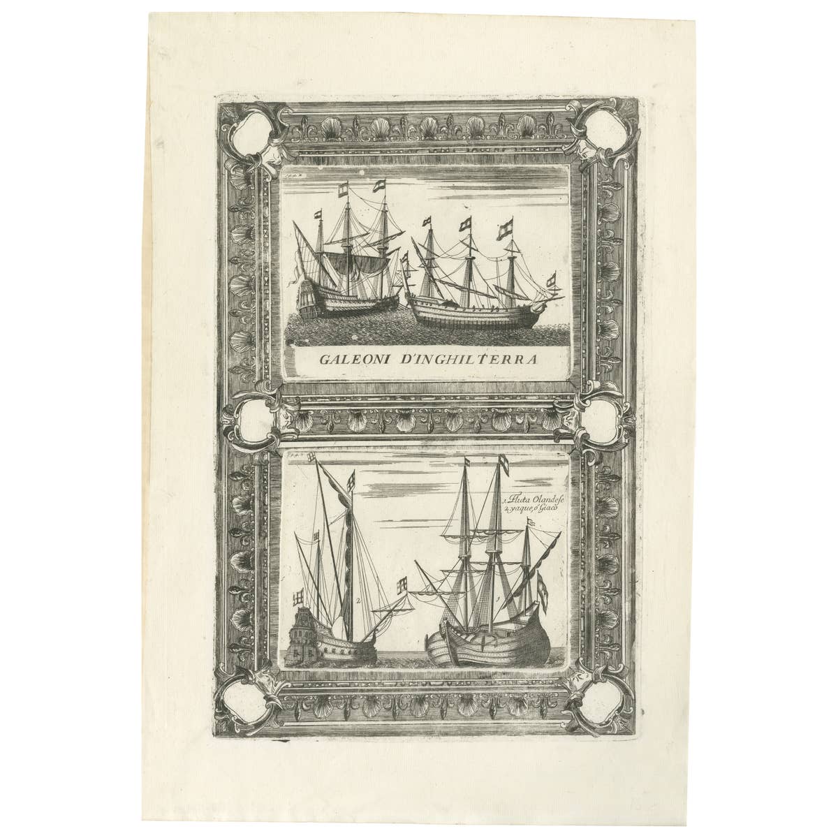 Dutch Inland Sailing Boats, Amsterdam–Haarlem & Delft–Rotterdam, Coronelli 1690