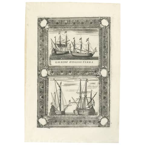 Dutch Inland Sailing Boats, Amsterdam–Haarlem & Delft–Rotterdam, Coronelli 1690