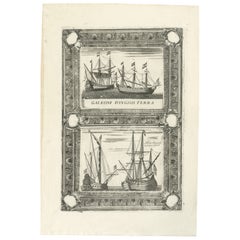 Dutch Inland Sailing Boats, Amsterdam–Haarlem 
Delft–Rotterdam, Coronelli 1690
