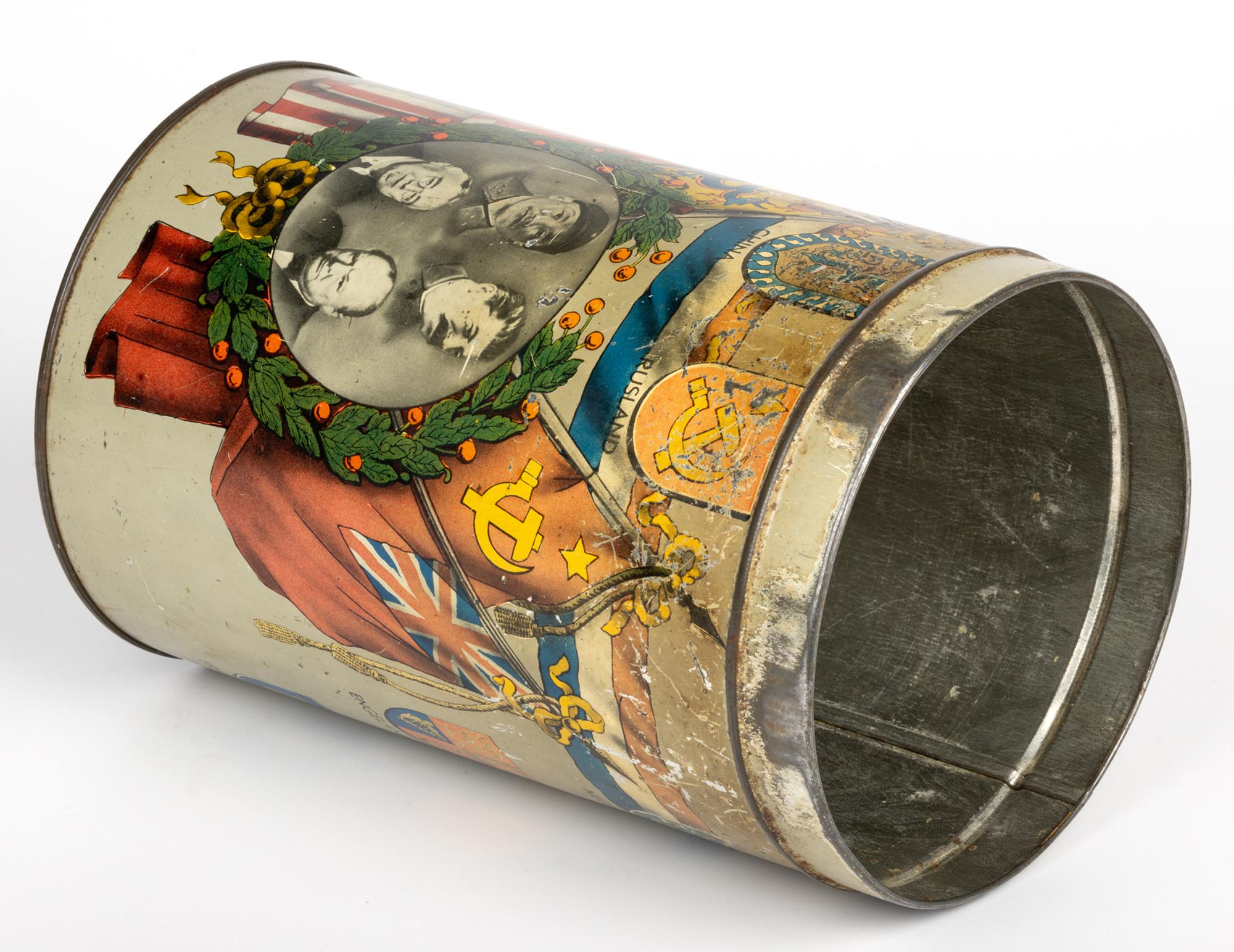 Dutch Je Maintiendrai World War Two Peace Biscuit Tin For Sale 10