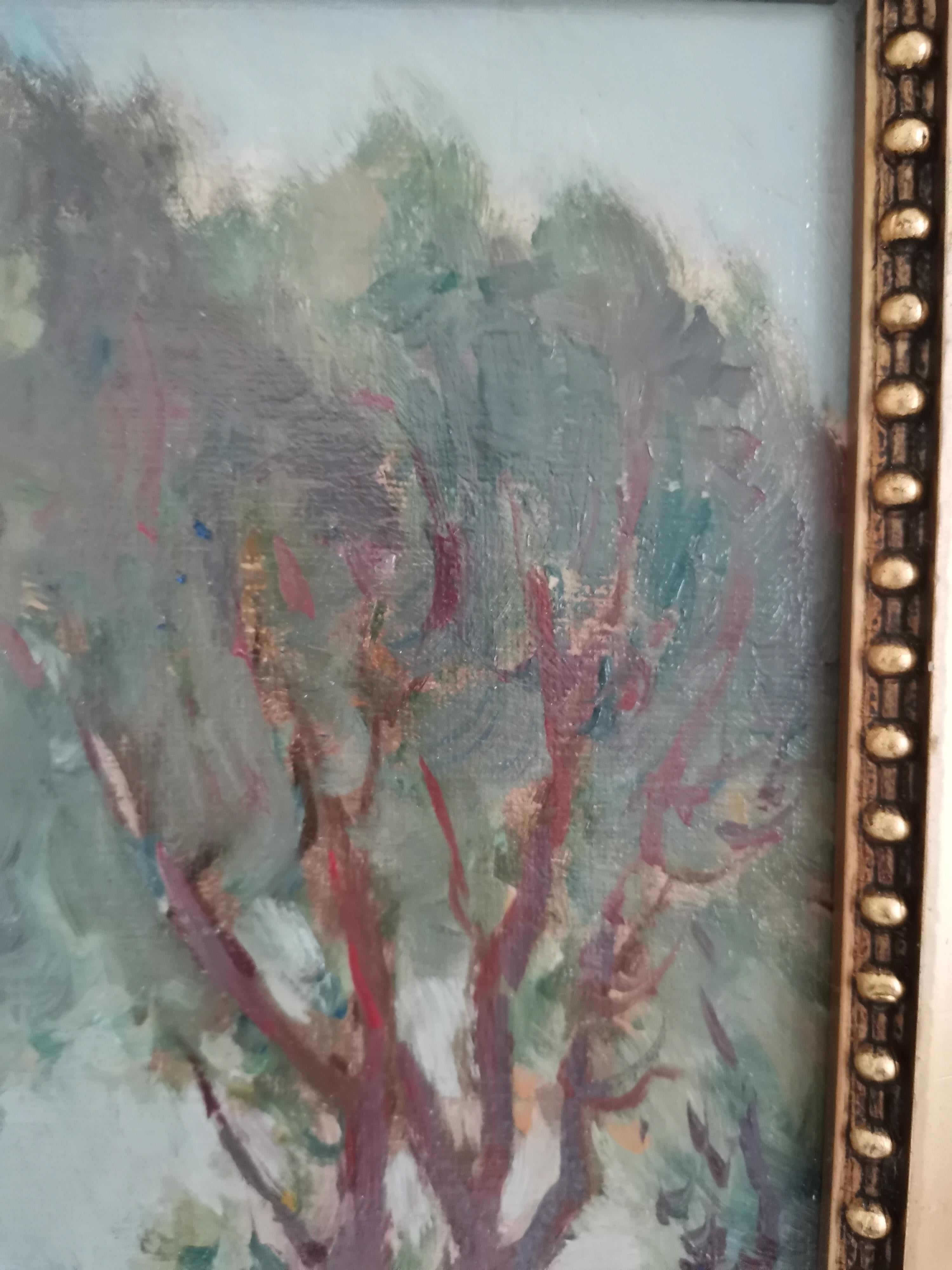 Mid-20th Century Dutch Landscape 1930s Oil on Canvas For Sale