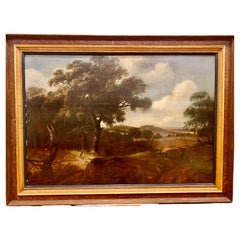 Antique Dutch Landscape, Follower of Jacob van Ruisdael, Indistinctly Signed, Ca. 1720