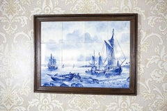 Dutch Landscape Made of Ceramic Tiles, Faience from Delft, circa 1960s