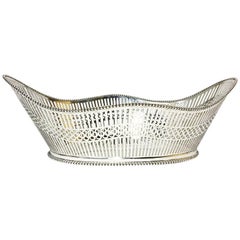 Dutch Large Silver Bread Basket, Kempen Begeer & Vos, 1921