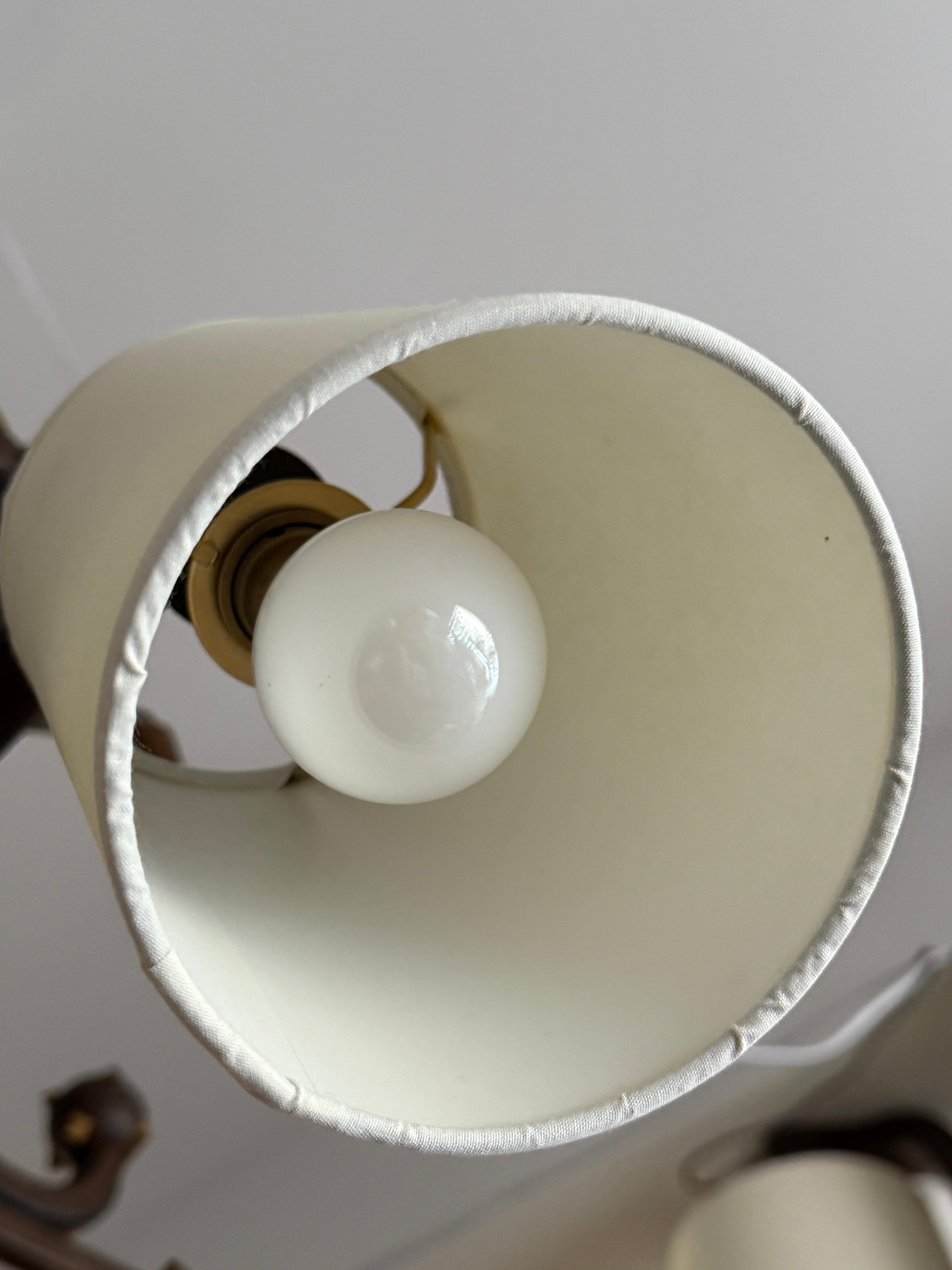 Lampadario olandese in legno intagliato della fine del XIX secolo, a 5 luci in vendita 1