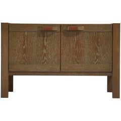 Vintage Dutch Limed Oak Sideboard