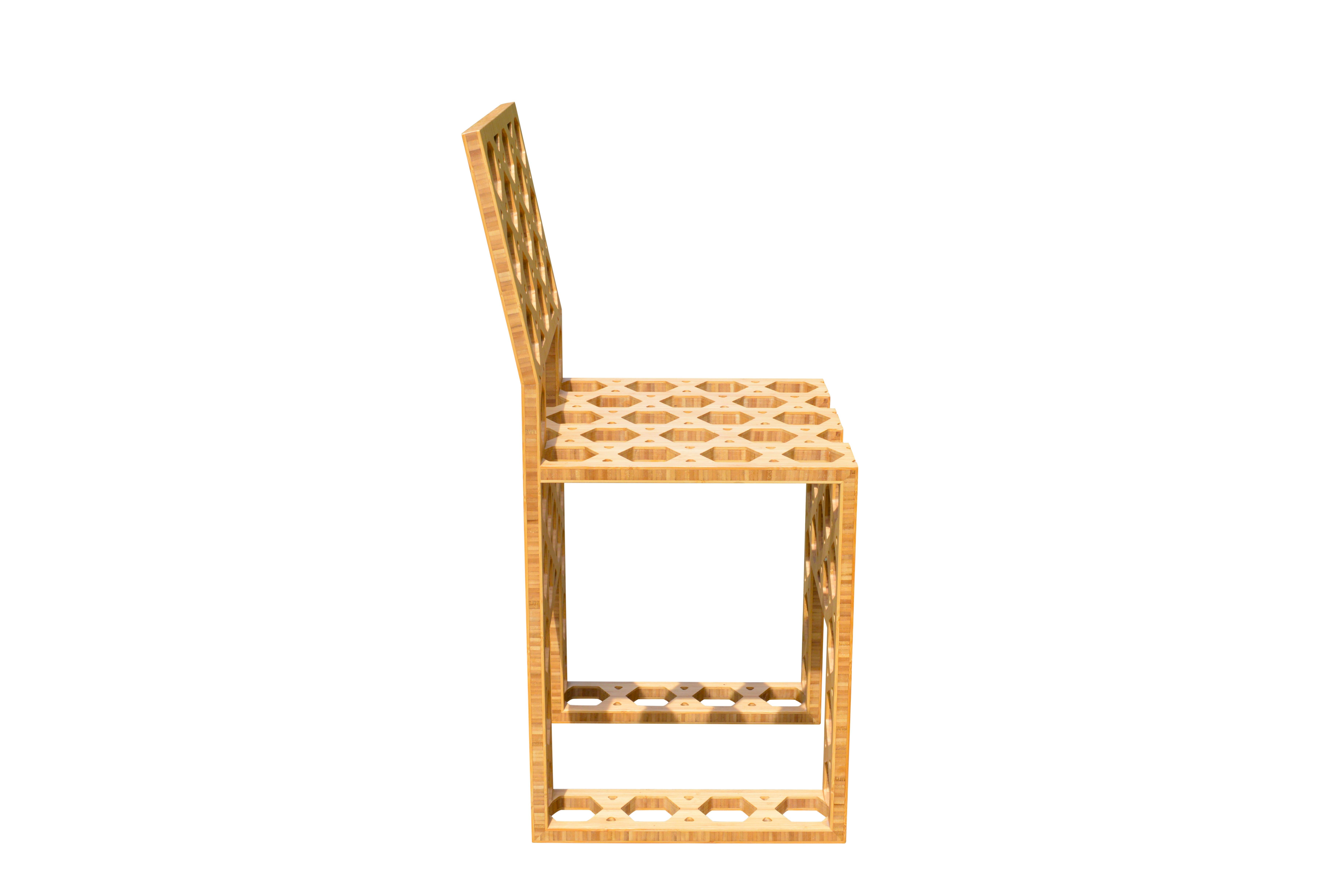 Dutch Lotte Van Laatum Kaguya-Hime Bamboo Side Chair, 2007 In Excellent Condition For Sale In Sint-Kruis, BE