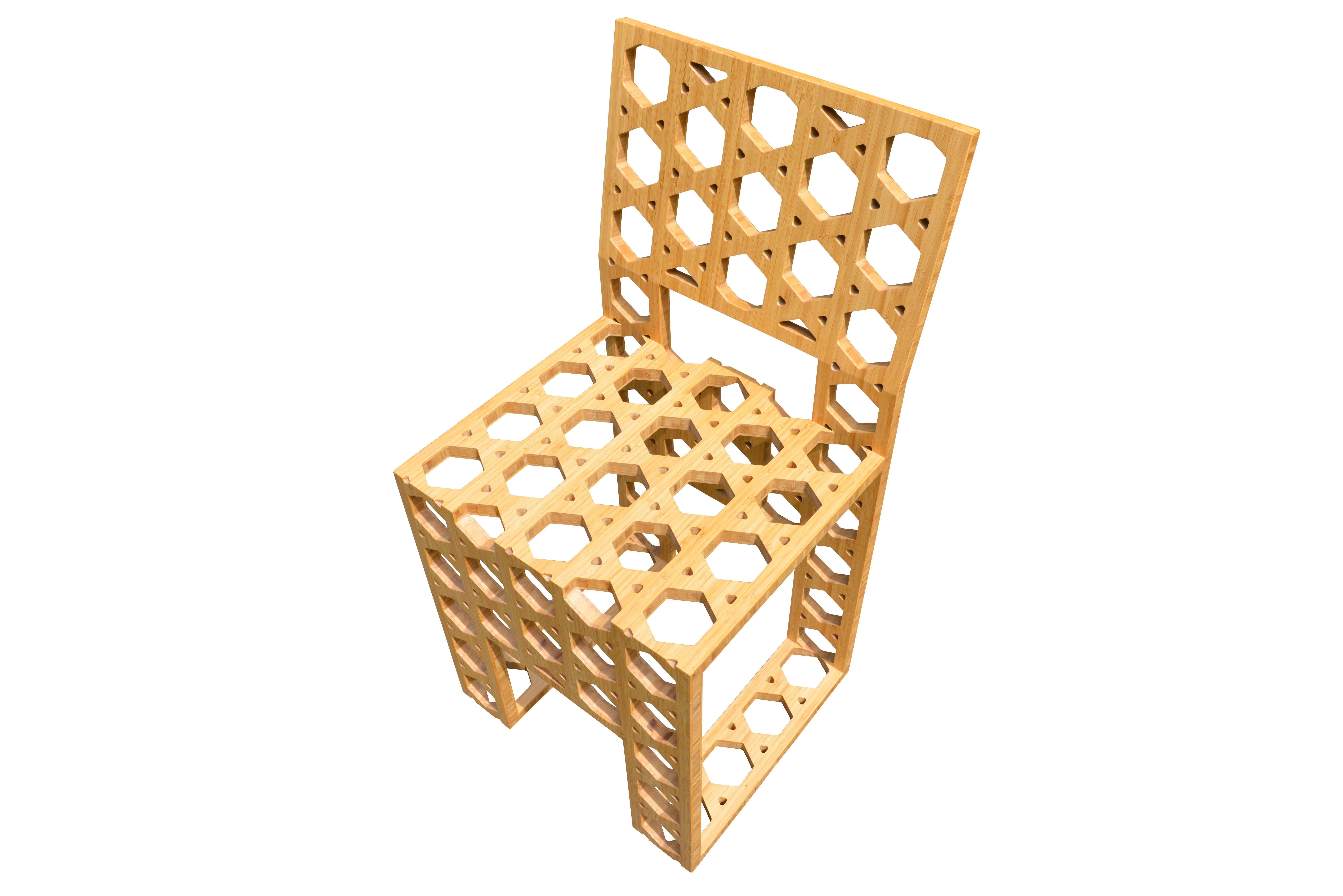 Dutch Lotte Van Laatum Kaguya-Hime Bamboo Side Chair, 2007 For Sale 2