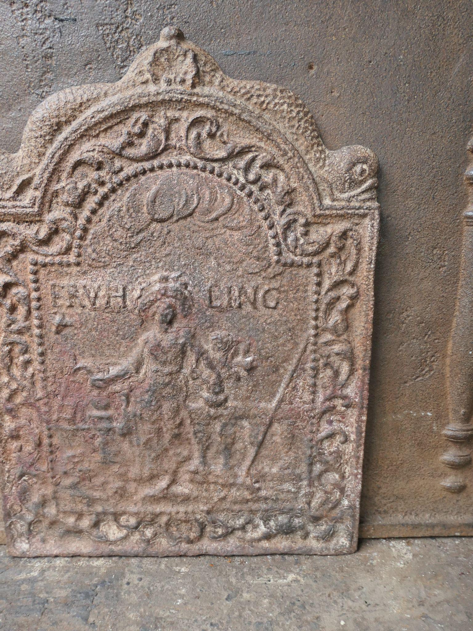 Parafuoco olandese del periodo Luigi XIV 'The Spring', inizio XVIII secolo in vendita 4