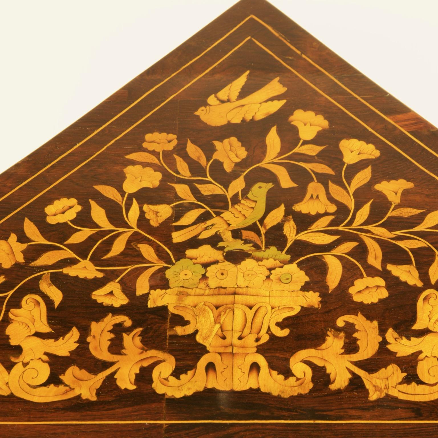 Dutch Louis XVI Marquetry Corner Cabinet or Encoignure 4