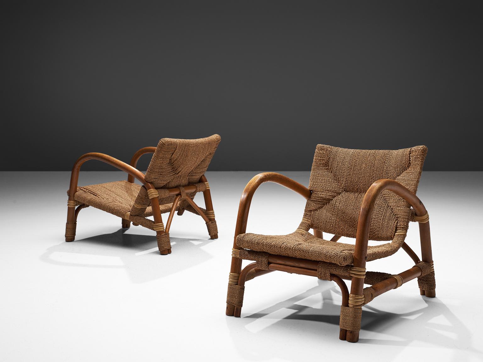 Dutch Lounge Chair in Cane and Beech 4