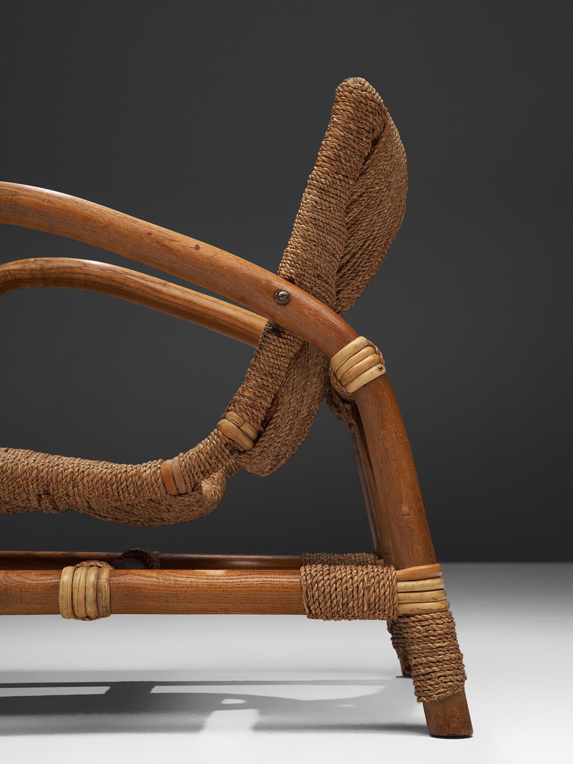 Dutch Lounge Chair in Cane and Beech 1