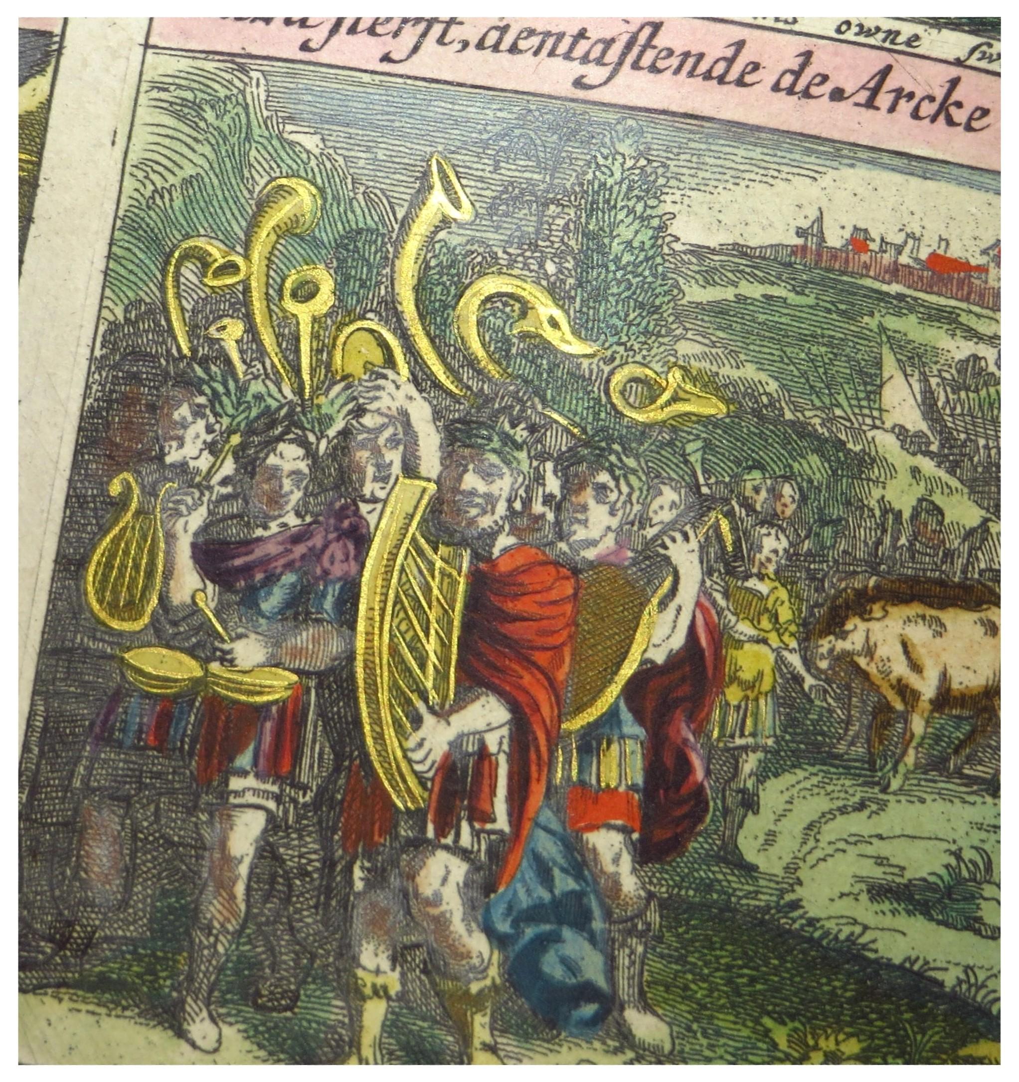 Dutch Luther Bible with fine hand-coloured and highlighted in gold illustrations For Sale 9
