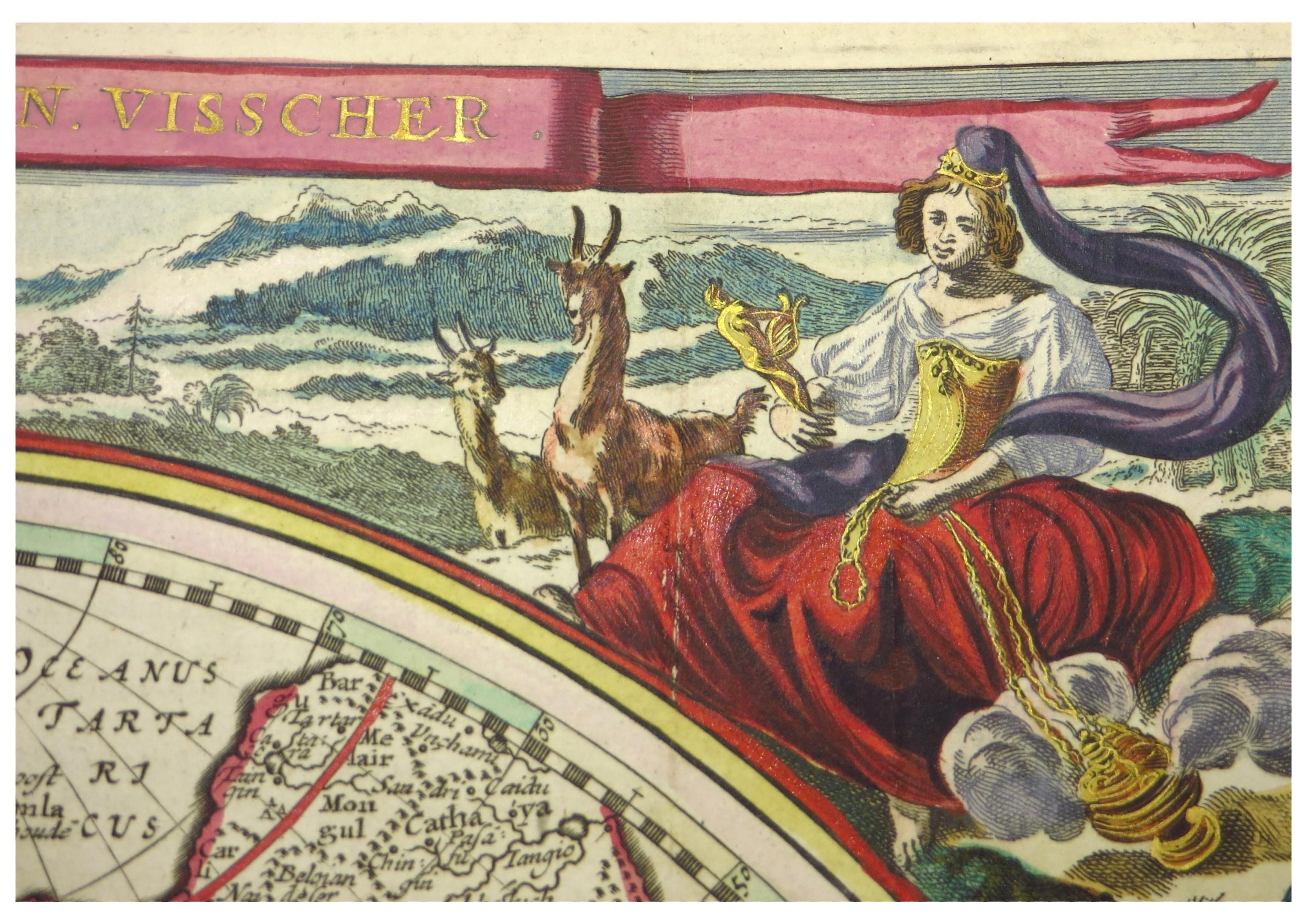 Paper Dutch Luther Bible with fine hand-coloured and highlighted in gold illustrations For Sale