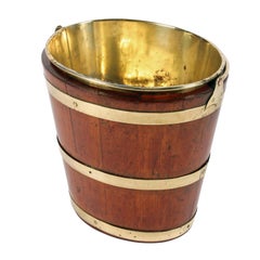 Dutch Mahogany and Brass Bucket