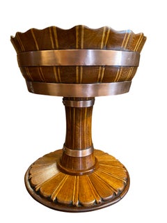 Dutch Mahogany And Copper Bound Centerpiece