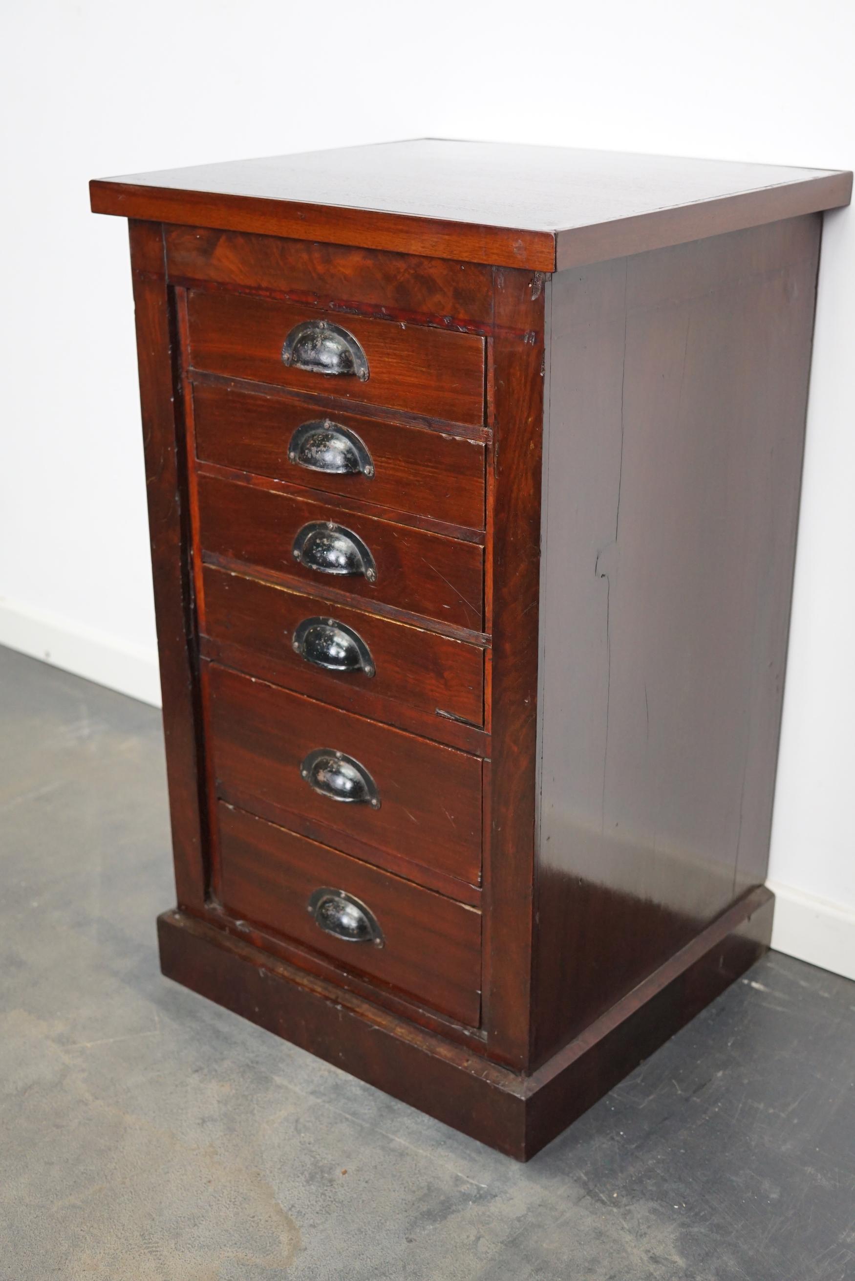 Dutch Mahogany Apothecary Cabinet, 1930s For Sale 1