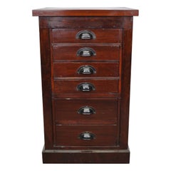 Dutch Mahogany Apothecary Cabinet, 1930s