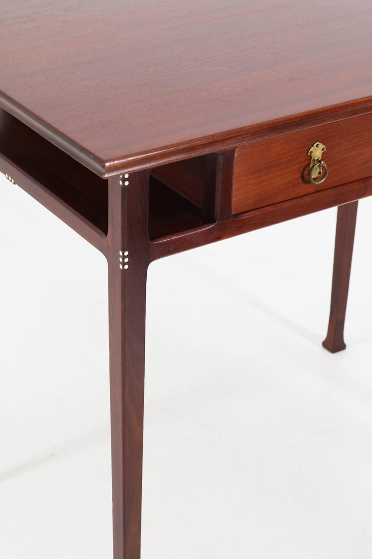 Dutch Gany Art Nouveau Writing Table And Chair By Karel Dutch Gany Art Nouveau Writing Table And Chair By Karel Sluyterman 1900s In Good Condition