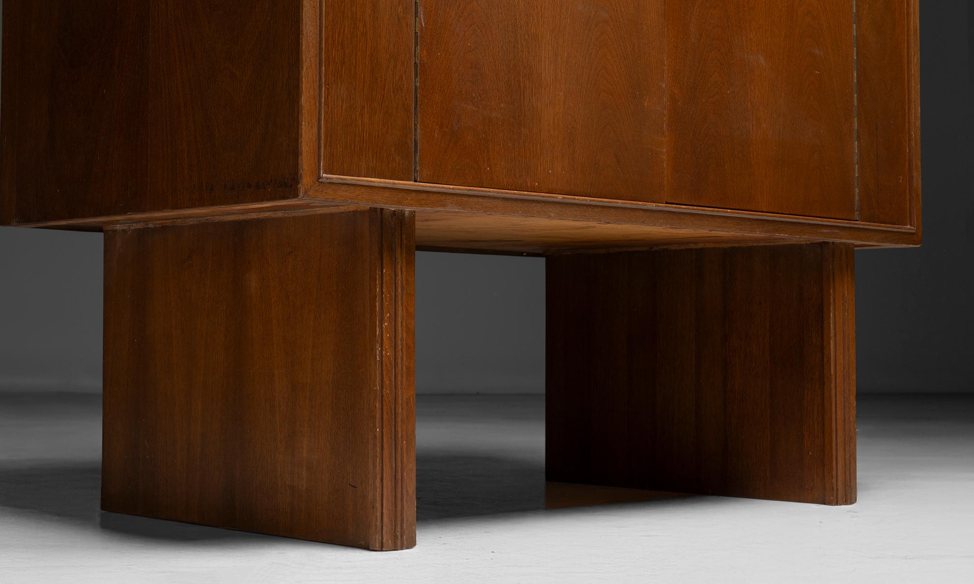 Acajou Cabinet hollandais en acajou, Danemark 1950 en vente